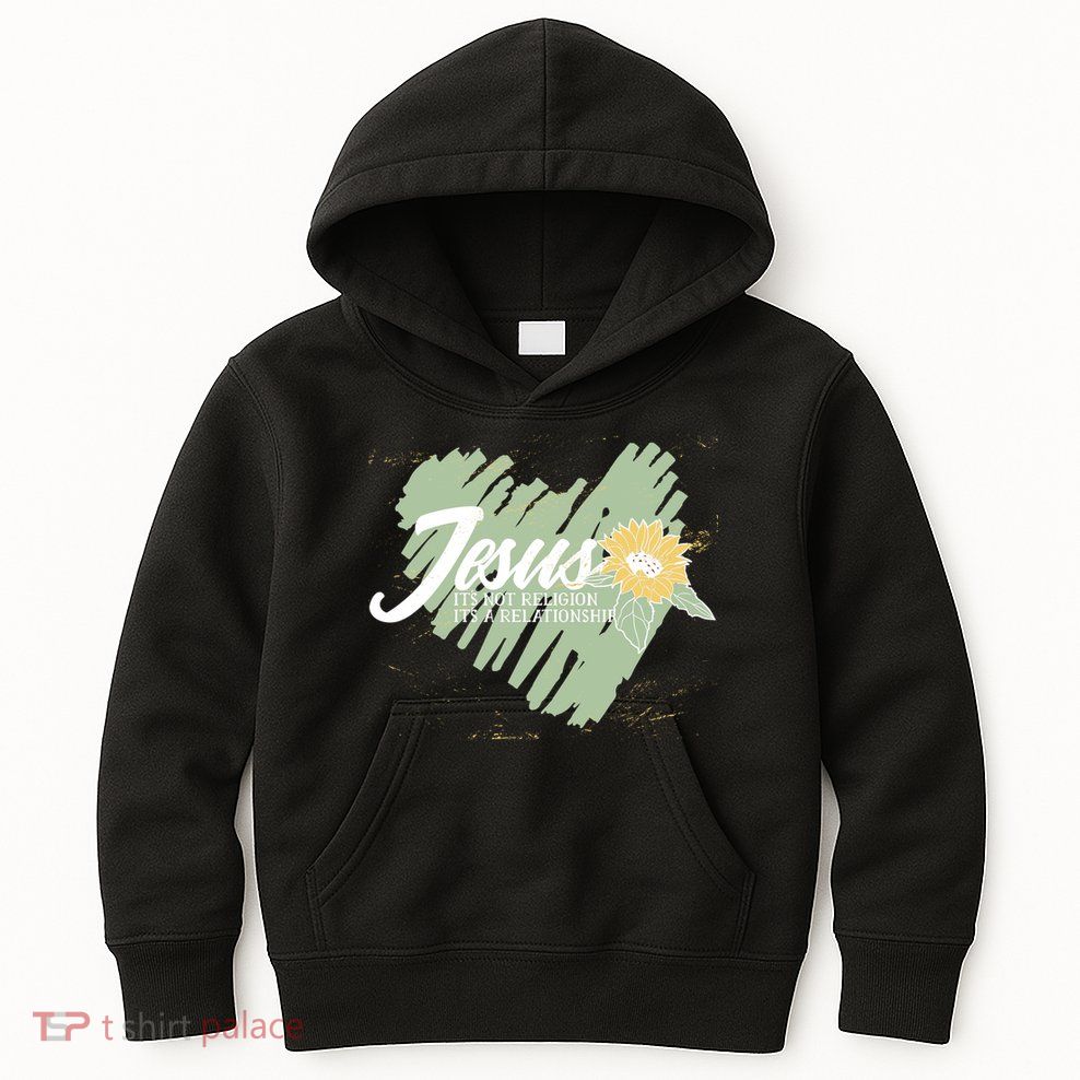 It's Not Religion It's A Relationship Heart Kids Hoodie