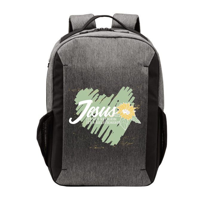 It's Not Religion It's A Relationship Heart Vector Backpack