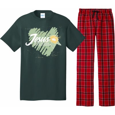 It's Not Religion It's A Relationship Heart Pajama Set