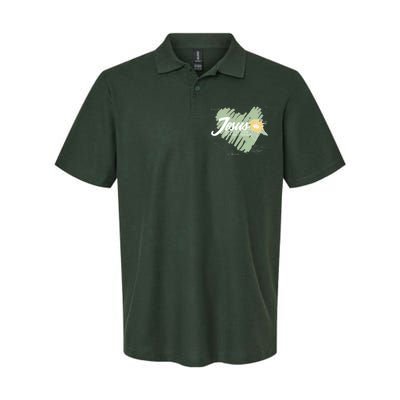 It's Not Religion It's A Relationship Heart Softstyle Adult Sport Polo