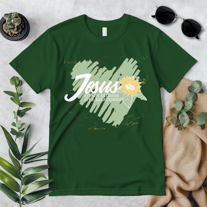 It's Not Religion It's A Relationship Heart Premium T-Shirt