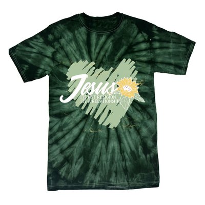 It's Not Religion It's A Relationship Heart Tie-Dye T-Shirt