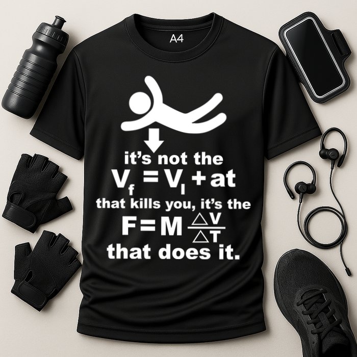 It's Not The Velocity That Kills You It's The Fall Performance Shirt