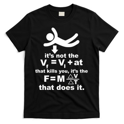 It's Not The Velocity That Kills You It's The Fall T-Shirt