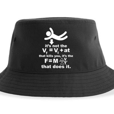 It's Not The Velocity That Kills You It's The Fall Sustainable Bucket Hat