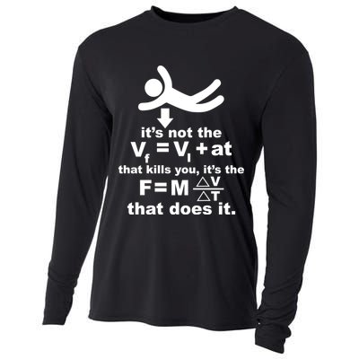 It's Not The Velocity That Kills You It's The Fall Cooling Performance Long Sleeve Crew