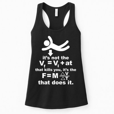 It's Not The Velocity That Kills You It's The Fall Womens Tank Top