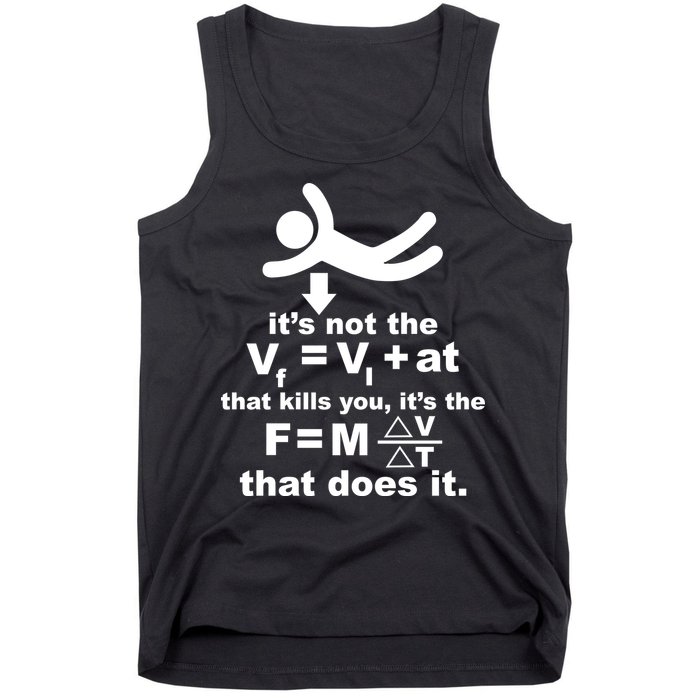 It's Not The Velocity That Kills You It's The Fall Tank Top