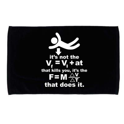 It's Not The Velocity That Kills You It's The Fall Microfiber Hand Towel