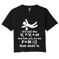It's Not The Velocity That Kills You It's The Fall Crop Top