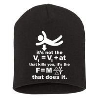 It's Not The Velocity That Kills You It's The Fall Short Acrylic Beanie