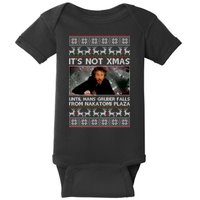 It's Not X-Mas Until Hans Gruber Falls From Nakatomi Plaza Baby Bodysuit