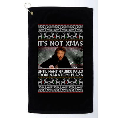 It's Not X-Mas Until Hans Gruber Falls From Nakatomi Plaza Golf Towel