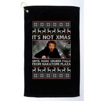 It's Not X-Mas Until Hans Gruber Falls From Nakatomi Plaza Golf Towel