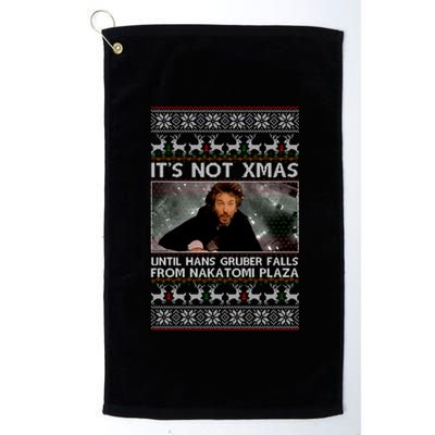 It's Not X-Mas Until Hans Gruber Falls From Nakatomi Plaza Platinum Collection Golf Towel