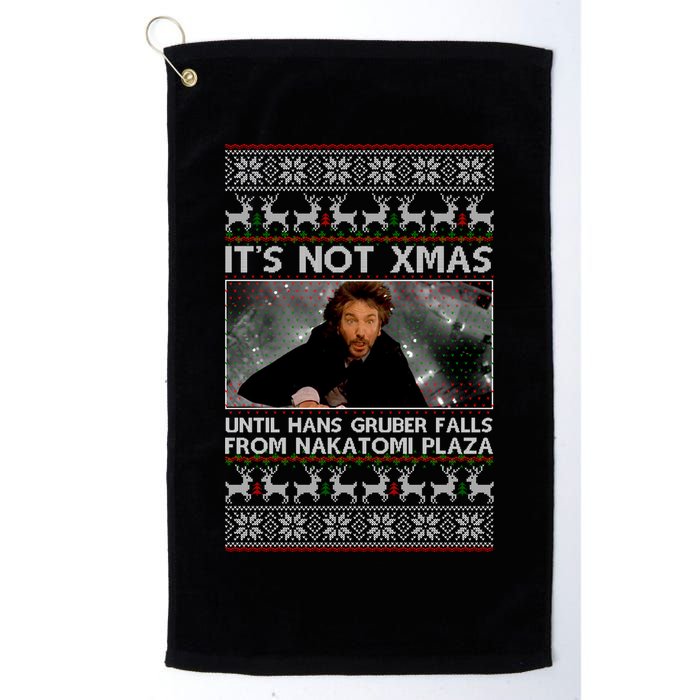 It's Not X-Mas Until Hans Gruber Falls From Nakatomi Plaza Golf Towel