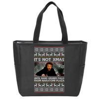 It's Not X-Mas Until Hans Gruber Falls From Nakatomi Plaza Zip Tote Bag