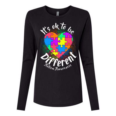 It's Ok To Be Different Autism Awareness Womens Cotton Relaxed Long Sleeve T-Shirt