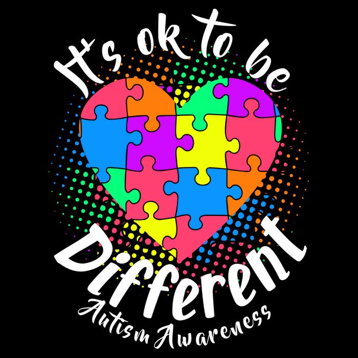 It's Ok To Be Different Autism Awareness Flexfit Unipanel Trucker Cap