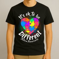 It's Ok To Be Different Autism Awareness T-Shirt