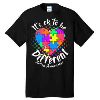 It's Ok To Be Different Autism Awareness Tall T-Shirt