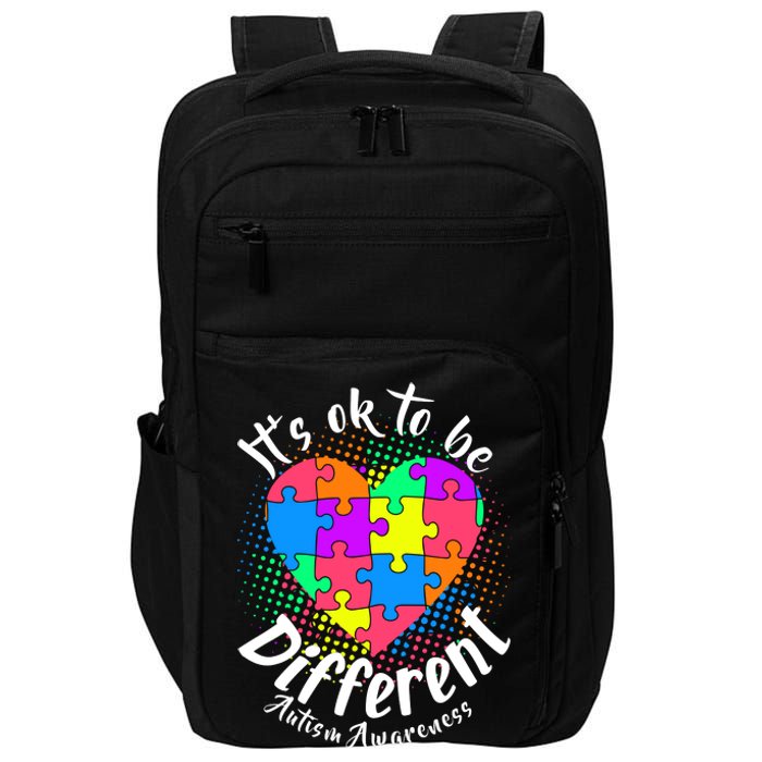 It's Ok To Be Different Autism Awareness Impact Tech Backpack