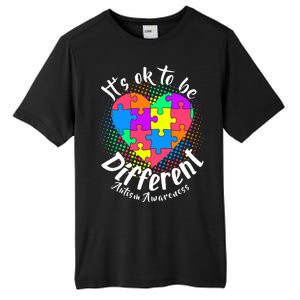 It's Ok To Be Different Autism Awareness Tall Fusion ChromaSoft Performance T-Shirt