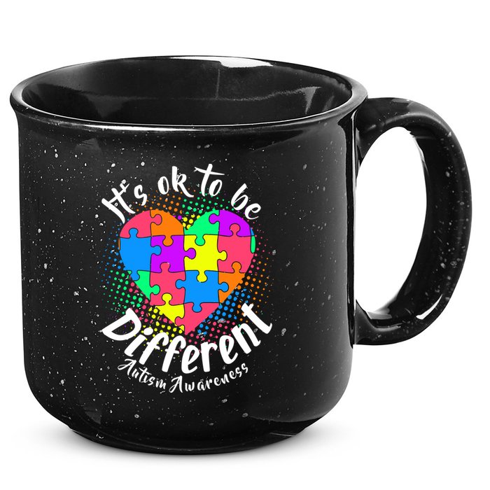 It's Ok To Be Different Autism Awareness 15oz Campfire Ceramic Mug