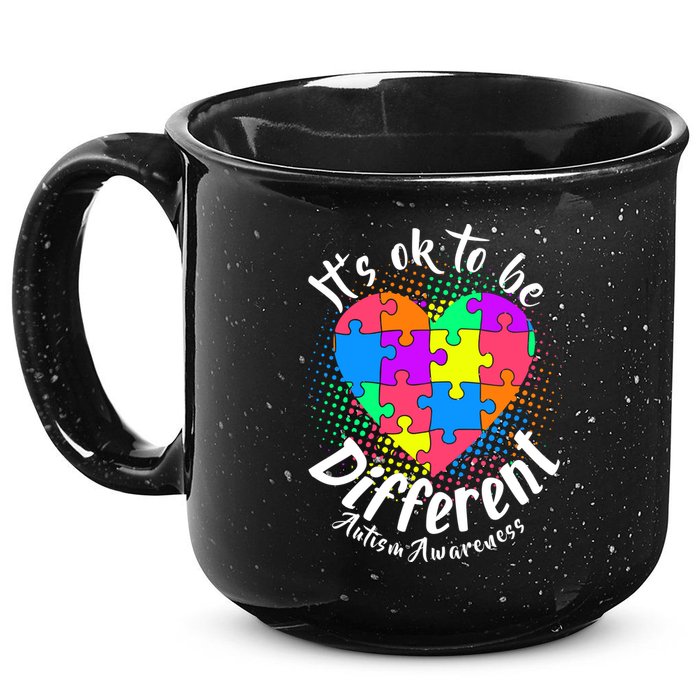 It's Ok To Be Different Autism Awareness 15oz Campfire Ceramic Mug