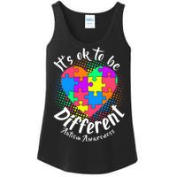 It's Ok To Be Different Autism Awareness Ladies Essential Tank