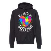 It's Ok To Be Different Autism Awareness Premium Hoodie