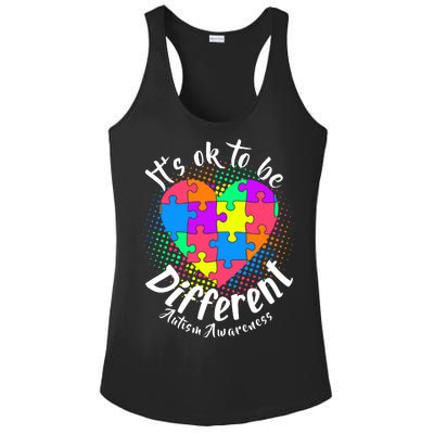 It's Ok To Be Different Autism Awareness Ladies PosiCharge Competitor Racerback Tank