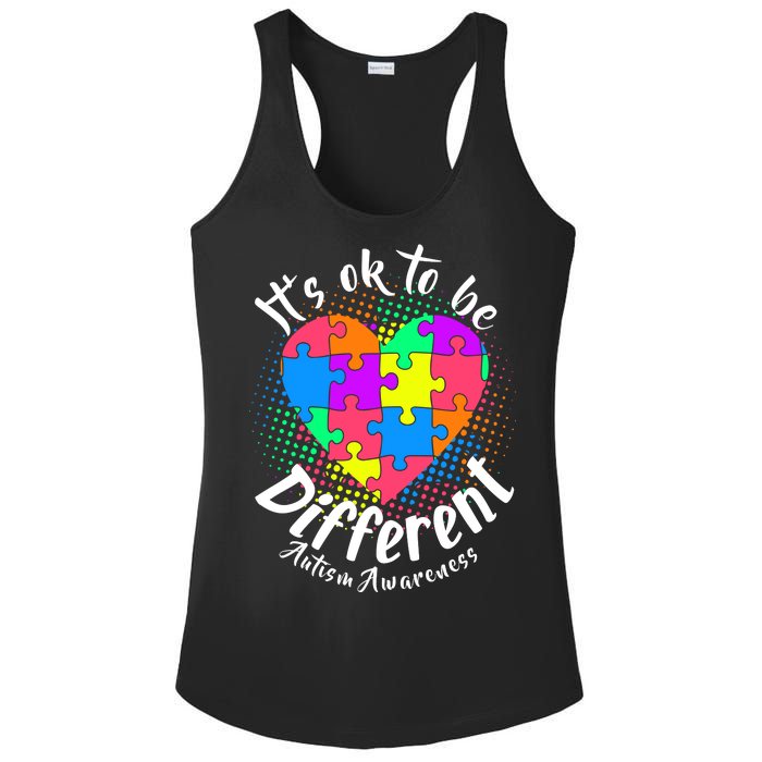 It's Ok To Be Different Autism Awareness Ladies PosiCharge Competitor Racerback Tank