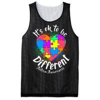 It's Ok To Be Different Autism Awareness Mesh Reversible Basketball Jersey Tank