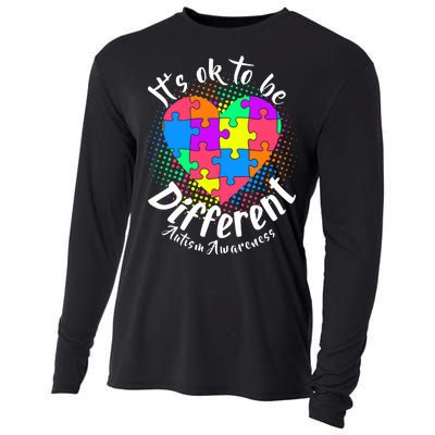 It's Ok To Be Different Autism Awareness Cooling Performance Long Sleeve Crew