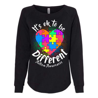 It's Ok To Be Different Autism Awareness Womens California Wash Sweatshirt