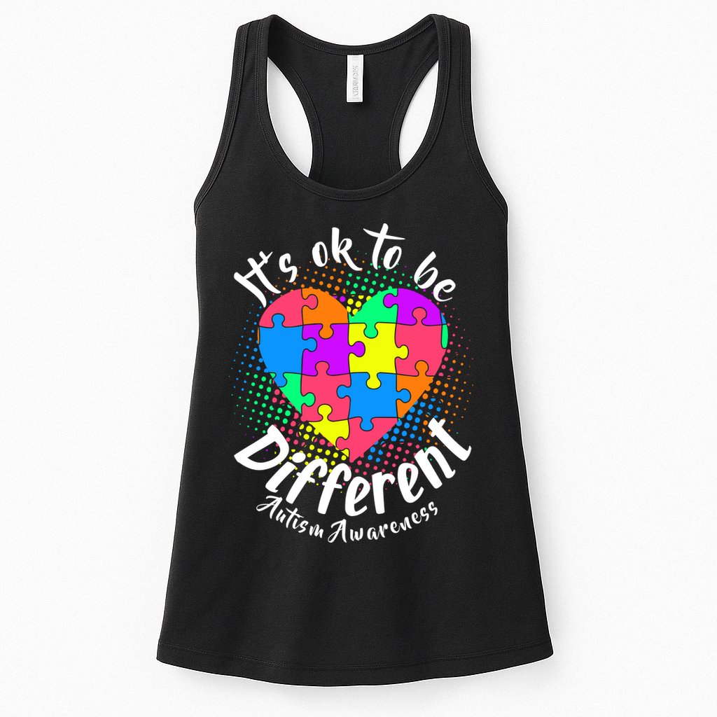 It's Ok To Be Different Autism Awareness Womens Tank Top