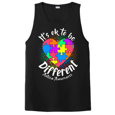 It's Ok To Be Different Autism Awareness PosiCharge Competitor Tank