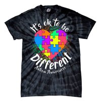 It's Ok To Be Different Autism Awareness Tie-Dye T-Shirt