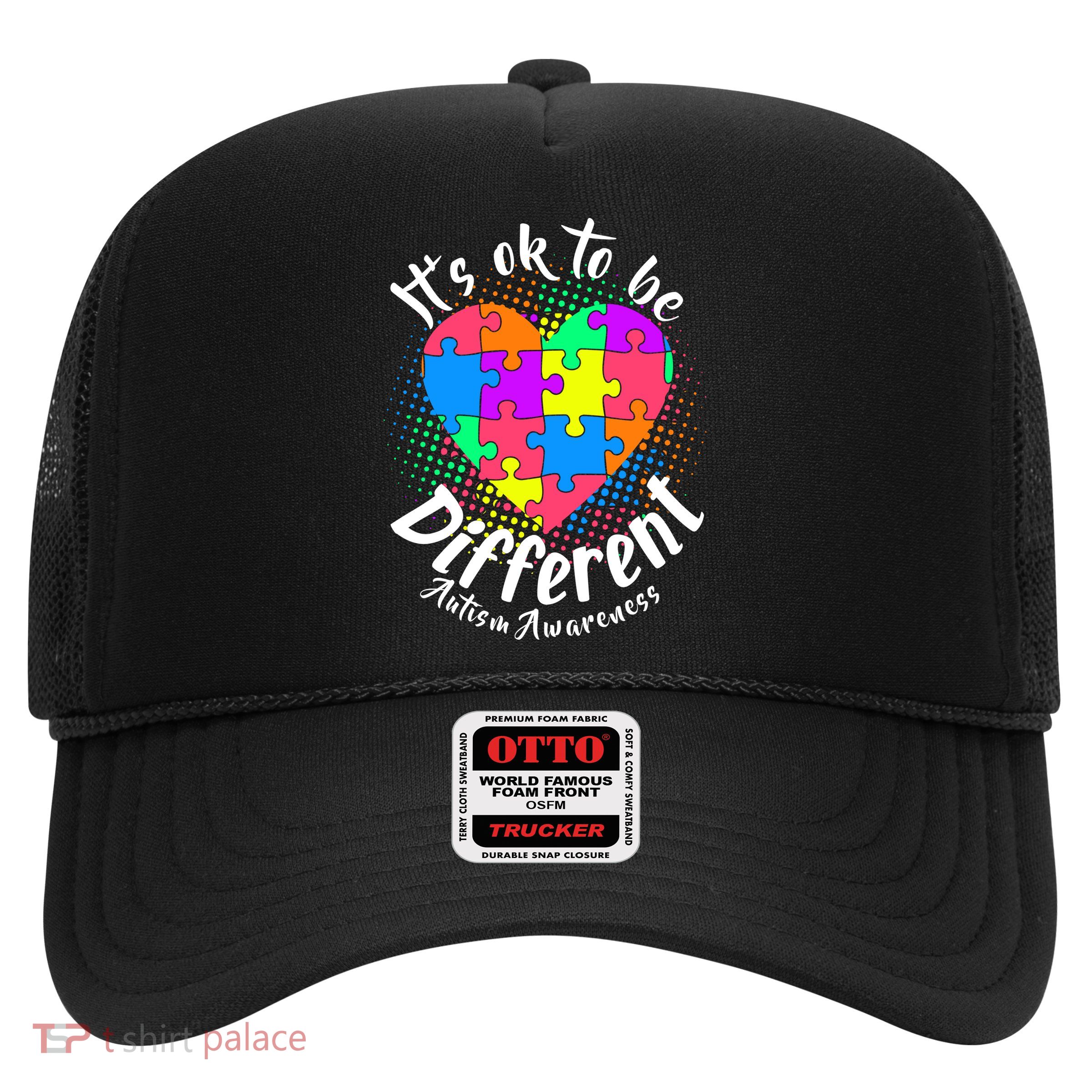 It's Ok To Be Different Autism Awareness Trucker Hat