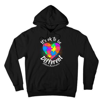 It's Ok To Be Different Autism Awareness Tall Hoodie