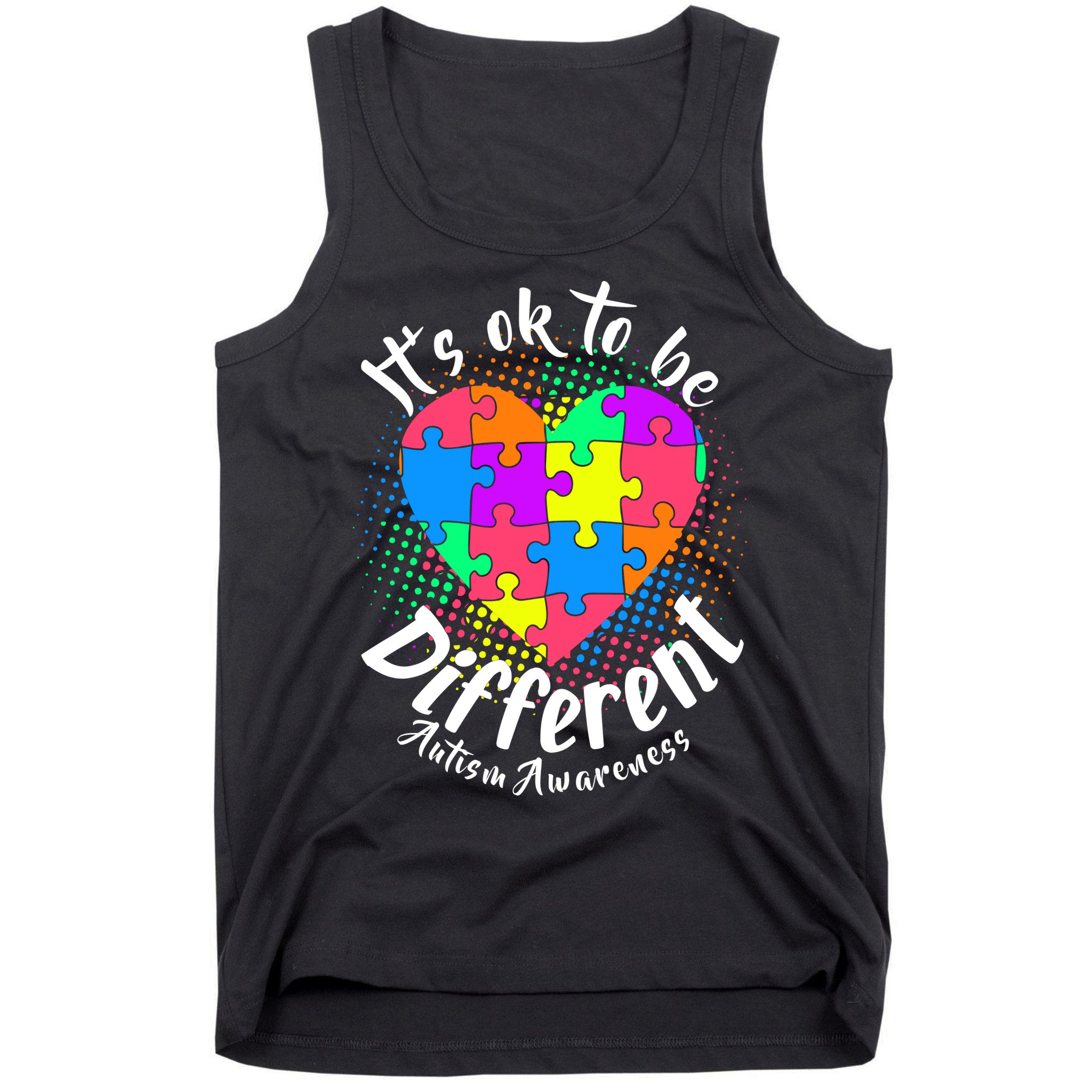 It's Ok To Be Different Autism Awareness Tank Top