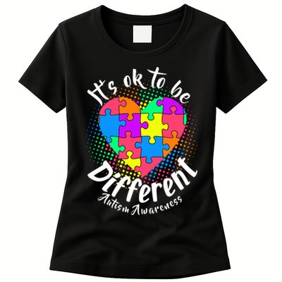 It's Ok To Be Different Autism Awareness Womens T-Shirt