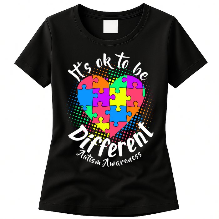 It's Ok To Be Different Autism Awareness Womens T-Shirt