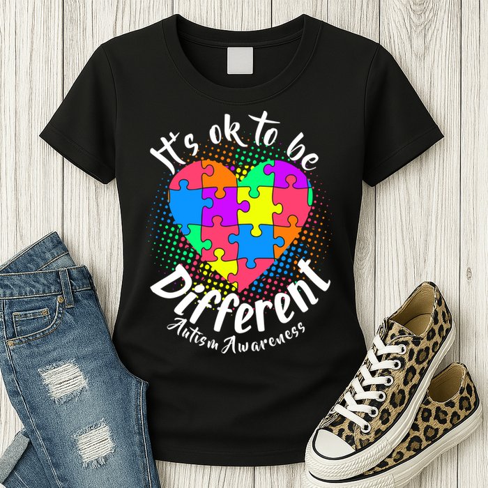 It's Ok To Be Different Autism Awareness Womens T-Shirt
