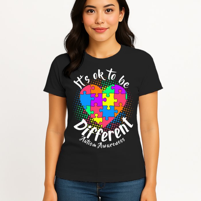 It's Ok To Be Different Autism Awareness Womens T-Shirt