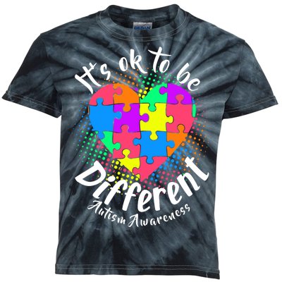 It's Ok To Be Different Autism Awareness Kids Tie-Dye T-Shirt