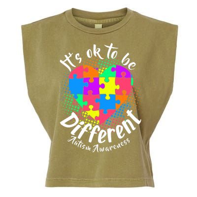 It's Ok To Be Different Autism Awareness Garment-Dyed Women's Muscle Tee