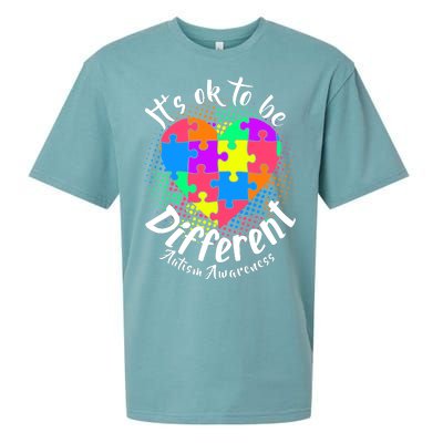 It's Ok To Be Different Autism Awareness Sueded Cloud Jersey T-Shirt