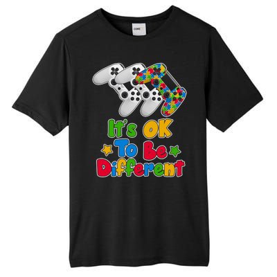 It's Ok To Be Different Autism Awareness Video Gamer  Tall Fusion ChromaSoft Performance T-Shirt